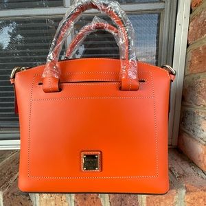 Dooney & Bourke Domed Satchel Orange